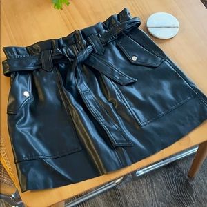 Zara Leather Skirt Size Large